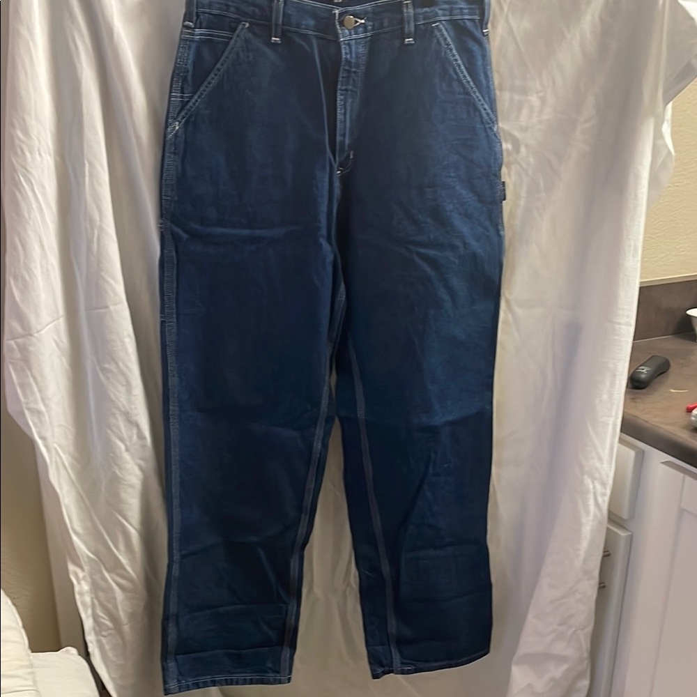 Carhartt Men's Deep Blue Relaxed Jeans